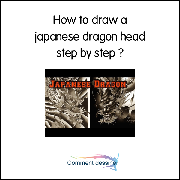 How to draw a japanese dragon head step by step